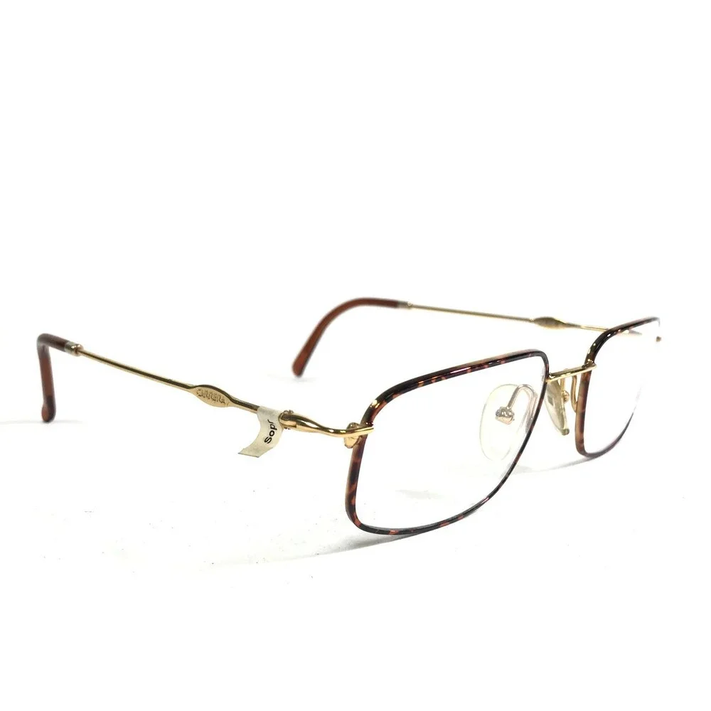 Carrera Eyeglasses Frames 5762 41 Tortoise Gold Rectangular Full Rim 51-19-130